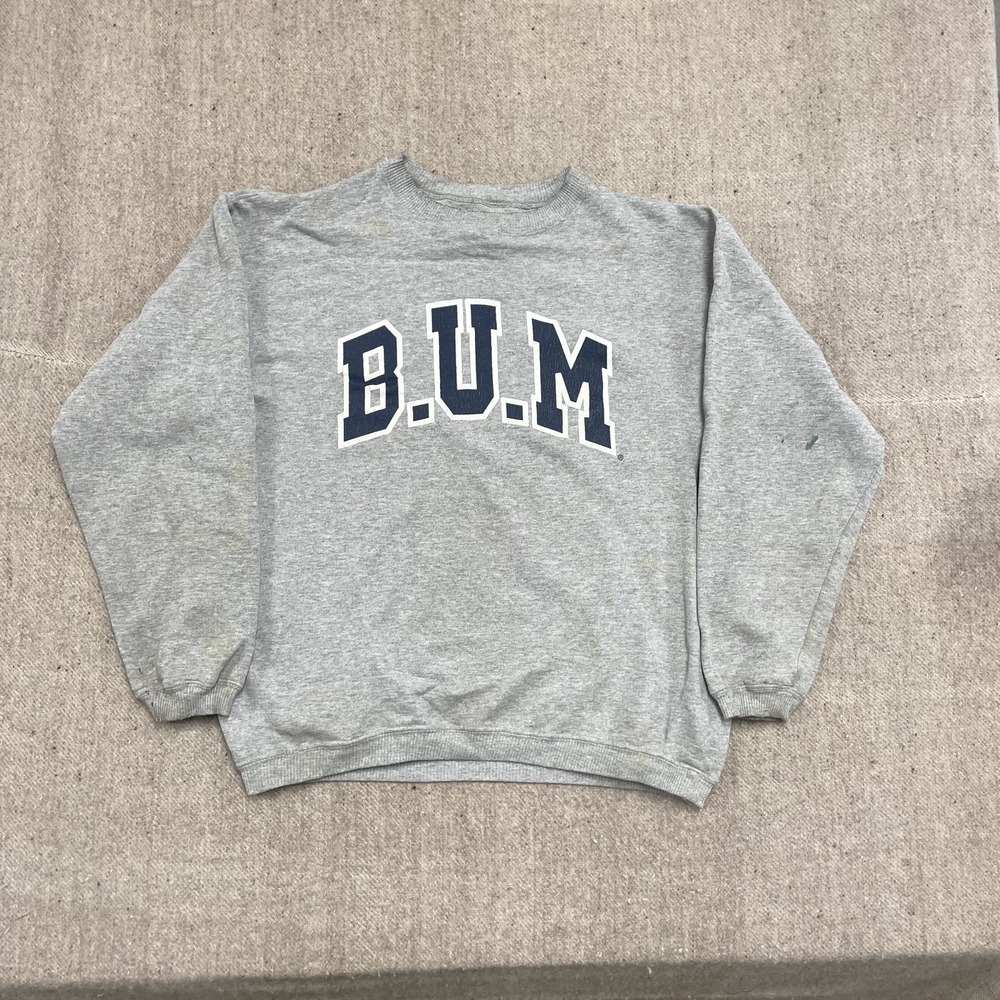 vintage BUM‎ equipment sweatshirt mens medium gray 1990s
